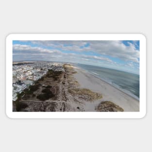 Ocean City NJ Beach, Facing AC on drone Sticker